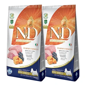 N&D Grain Free Adult Pumpkin Bárány Áfonya Mini 2x7kg